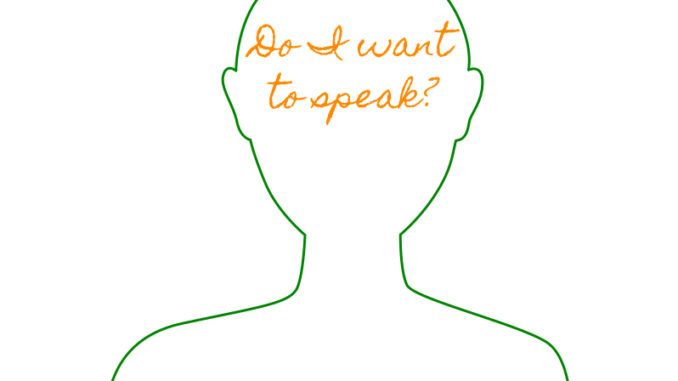 Do I want to speak?