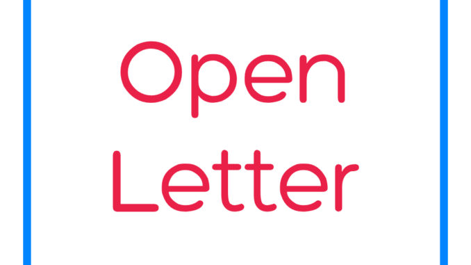Open Letter